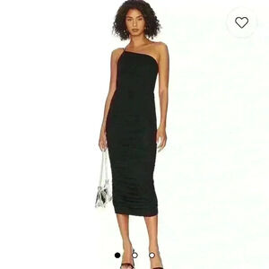 NWT Revolve NBD Nichola Midi Dress in Black
